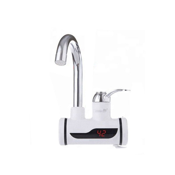 Tank-less Electric Hot Water Heater Faucet Kitchen Instant Heating Tap Water With LED(without shower )