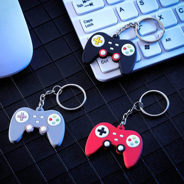 1 PC Creative Video Game Handle Keychain Creative Joystick Model Key Chain (Random Color)