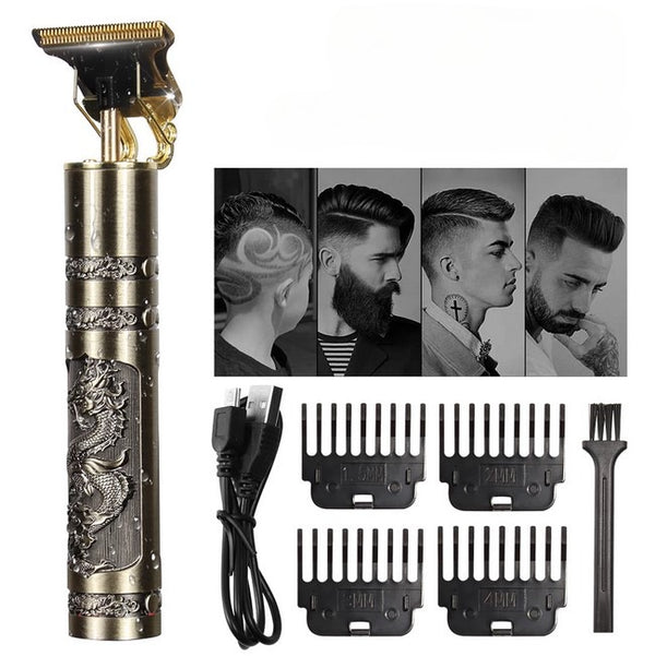 ( T9 metal Trimmer) Professional  Hair Beard Trimmer  Haircut Shaving Machine for Men